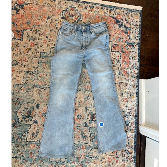 rag & bone Denim - Rag & Bone Light Wash Flare Jeans Women’s Size 27 Premium Denim